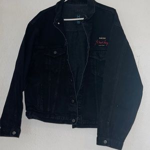 Celine Dion black jeans jacket good condition